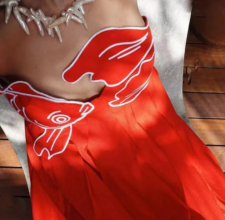 VESTIDO MAXI FISH