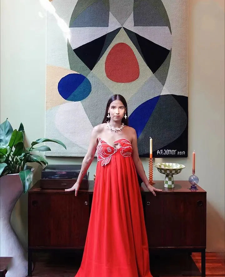 VESTIDO MAXI FISH